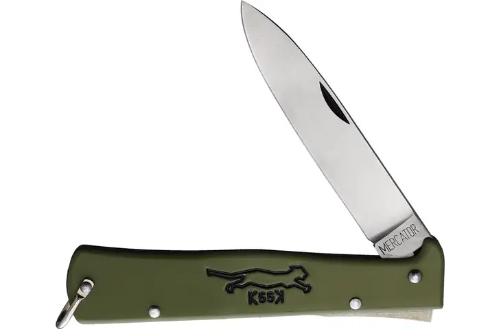 OTTER-Messer Large Mercator Carbon 3.38in Folding Knife 10-426 K OL w/ Free Shipping and Handling